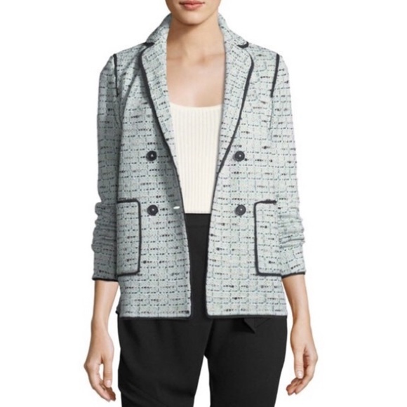 St. John Adriana Tweed Double Breasted Jacket
